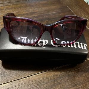 Juicy Couture Deep Plum Cat-Eye Sunglasses